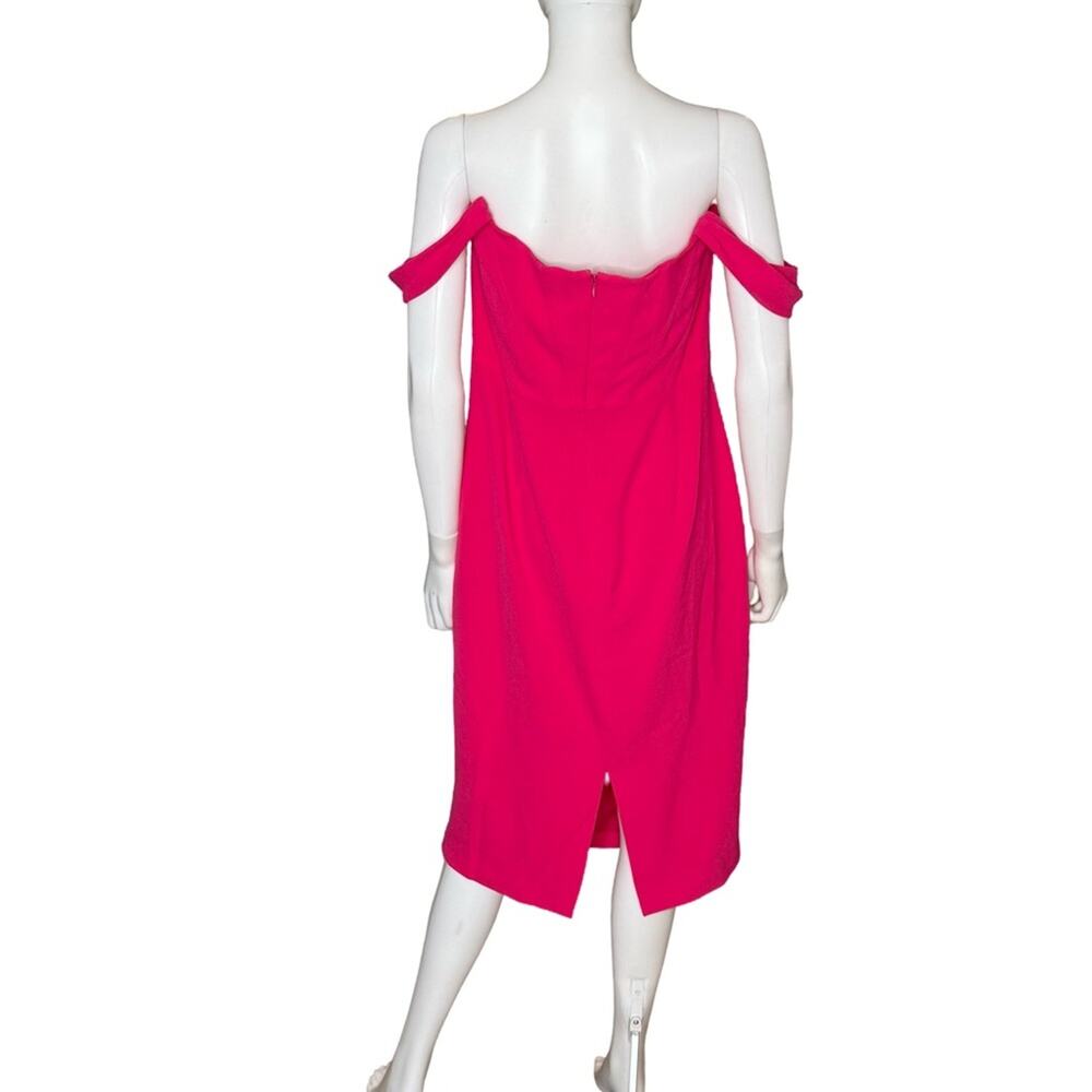 Dress the Population Women's Vickie Off-The-Shoulder Dress Begonia Sz XL NWT - Picture 6 of 9